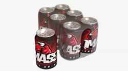 Beverage Can Low-poly 3D model