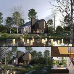 Black House Blues 3D model