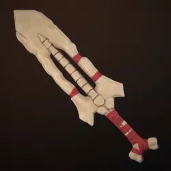 Bone sword 3D model