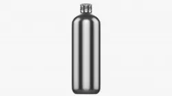 Bottle with cap metal large 3D model