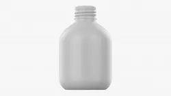 Bottle with cap metal small 3D model
