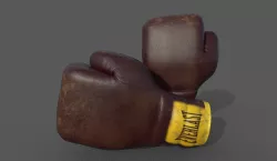 boxing gloves clasic  3D model