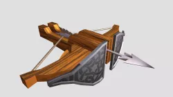 Cartoon Arrow Cannon Low-poly 3D model