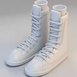 Cartoon Boots 3D model