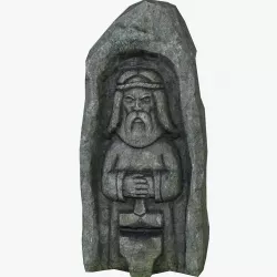 Celtic Idol 09 Low-poly 3D model