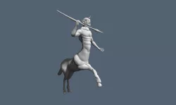 centaur posed 3D model