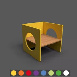 Chable Chair Low-poly 3D model