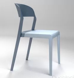 Chair Duoblock by Martin Ballenadt 3D model