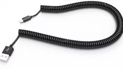 Coiled USB cable 3D model