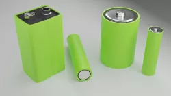Collection battery green 3D model