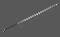 Common Medieval Two-Handed Swords Low-poly 3D model
