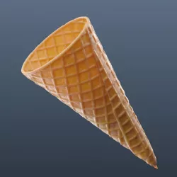 Cone Waffle ice cream model 3D model