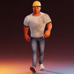 Construction Worker Walkcycle 3D model