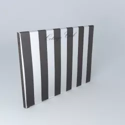Cover headboard DREAM COTTAGE 160 houses the world 3D model