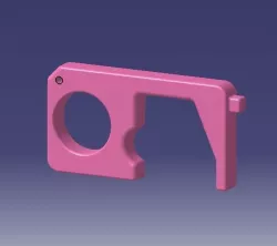 Covid Key 3D model
