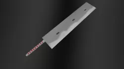 Darui Sword Naruto- Cleaver Sword Low-poly 3D model