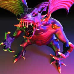 Demon Dragon Low-poly 3D model