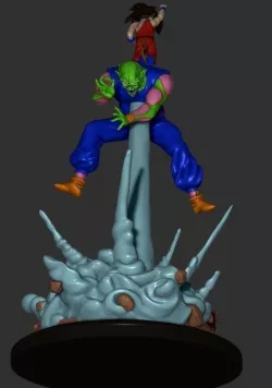 demon piccolo vs goku 3D model