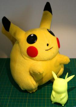 3D Printable Tail-strengthened Pikachu by mathgrrl