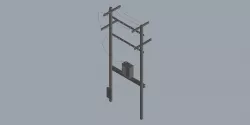 Electric Pole 3D model
