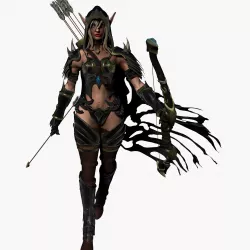 Elf Female Warrior Sculpt Project - Cosplay 3D model