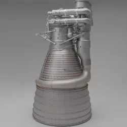 F-1 Rocket Engine 3D model