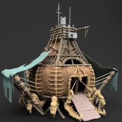 Fantasy Crab-like House 3D model