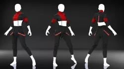 Female Cloth Stage Outfit - Marvelous Designer 3D model