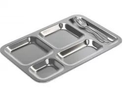 Food Tray With Cutlery 3D model