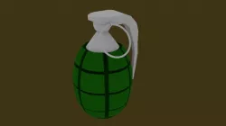 Frag Grenade Low-poly 3D model