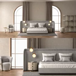 Frato interiors bedroom set 3D model