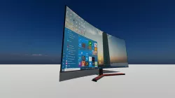Gaming monitor  Low-poly 3D model