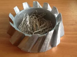 Gear holder for paper clips