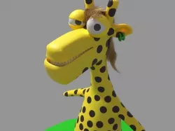 Giraffe Male dwarf Low-poly 3D model