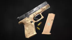 Glock 45 Low-poly 3D model