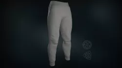 Gray Sport Pants Low-poly 3D model