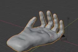 Hand model 3D model