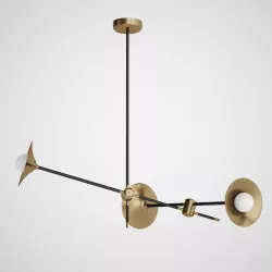 Hanging Lamp Skew Copper Lamp 3D model