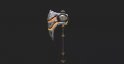 Hot axe lowpoly Low-poly 3D model