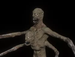 Human Mutant 2 Low-poly 3D model