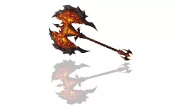 Infernal Axe Low-poly 3D model