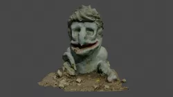Karkush Monster Statue Low-poly 3D model