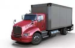 Kenworth t370 box truck Low-poly 3D model