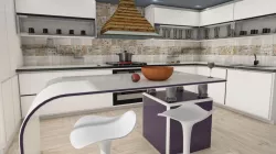 Kitchen interior design 3D model