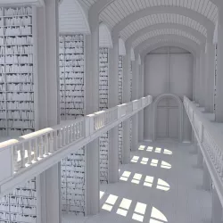 library 3D model