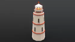 Lighthouse Low-poly 3D model