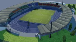 Linzer Stadion Linz Austria Low-poly 3D model