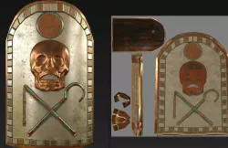 Low-Polly Egyptian Tower Shild Low-poly 3D model