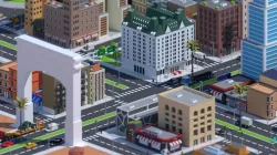 Low Poly City Pack  American  Dream city Low-poly 3D model