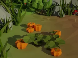 Low poly pumpkin Low-poly 3D model